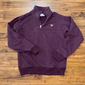 TNA Burgundy Half-Zip Sweater